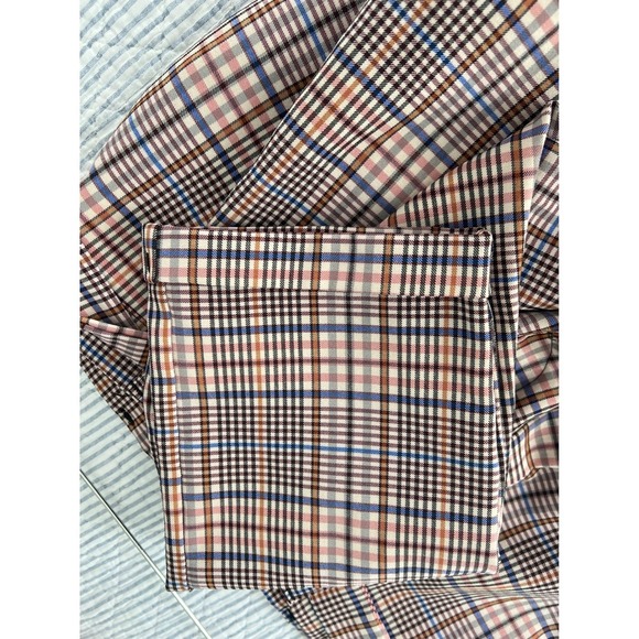 Nasty Gal Plaid Paper Bag Waist Pants with  Belt High Rise Casual Pants  Size 4 - Picture 5 of 8